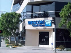 Exterior of the Wescom Financial branch in Sherman Oaks, California.